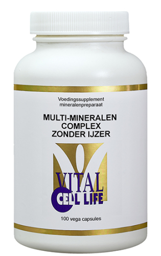 100 vegacaps Vital Cell Life Multi-Mineralen Complex zonder IJzer