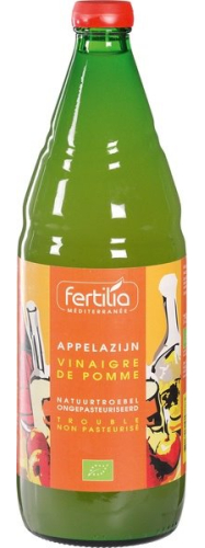 Fertilia Appelazijn Natuur Troebel Biologisch 750 Ml