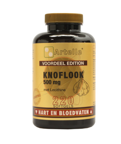 220 softgels Artelle Knoflook 500 mg met Lecithine