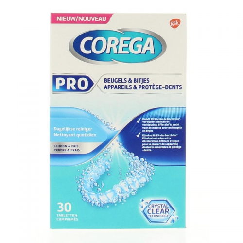 30 Tabletten Corega Beugels & Bitjes Reinigingstabletten