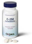 90 kauwtabletten Orthica Vitamine C-250 kauwtablet