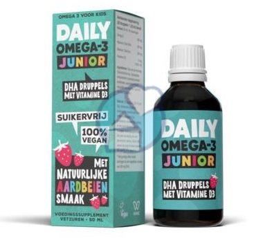 50 ml Daily Supplements Omega-3 Junior DHA Druppels met Vitamine D3