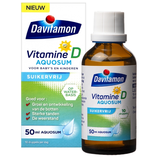 Davitamon Vitamine D Aquosum Suikervrij 50 ml