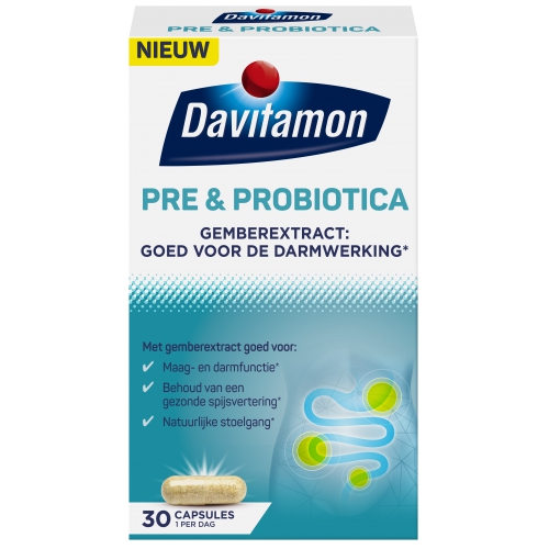 Davitamon Pre & Probiotica 30 tabletten