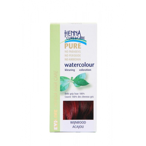 5 gram Henna Cure&Care Watercolour Wijnrood