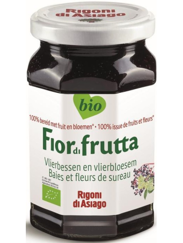 250 gram Fiordifrutta Vlierbloesem & Vlierbesjam Bio