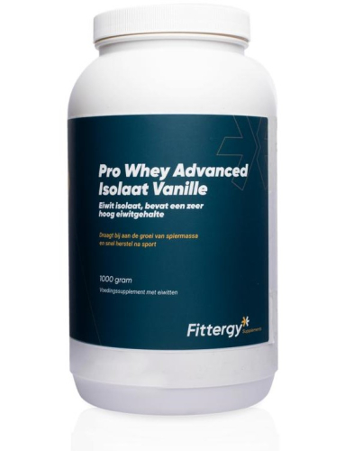 Fittergy Pro Whey Advanced Isolaat Vanille