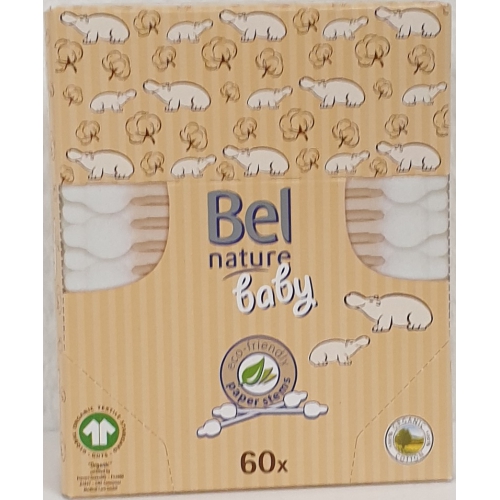 Bel Nature Wattenstaafjes Baby 60 Stücke