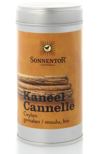 Sonnentor Kaneel Gemalen Biologisch in Metalen Strooibusje