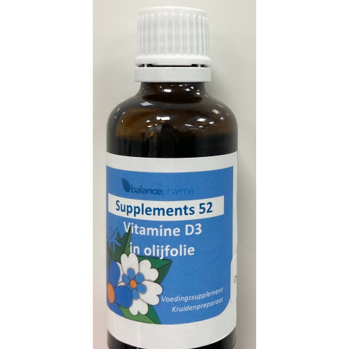 50 ml BalancePharma Supplements 52 Vitamine D3 met Olijfolie