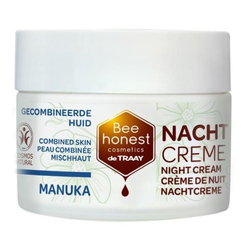 50 ml Bee Honest Nachtcreme Gecombineerde Huid Manuka