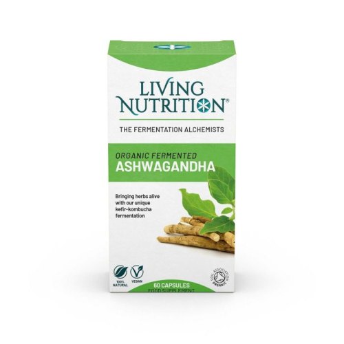 60 Kapseln Living Nutrition Fermented Ashwagandha Biologisch