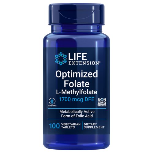 Life Extension Optimized Folate L-Methylfolate 1700 mcg 100 Tabletten