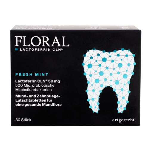 30 zuigtabletten Artgerecht Floral Lactoferrin CLN Fresh Mint