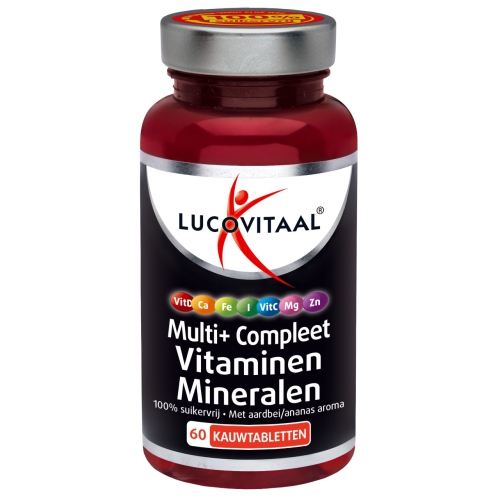 60 Kautabletten Lucovitaal Multi+ Compleet Vitaminen Mineralen
