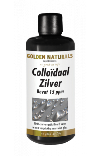 100 Ml Golden Naturals Colloidaal Zilver 15 PPM