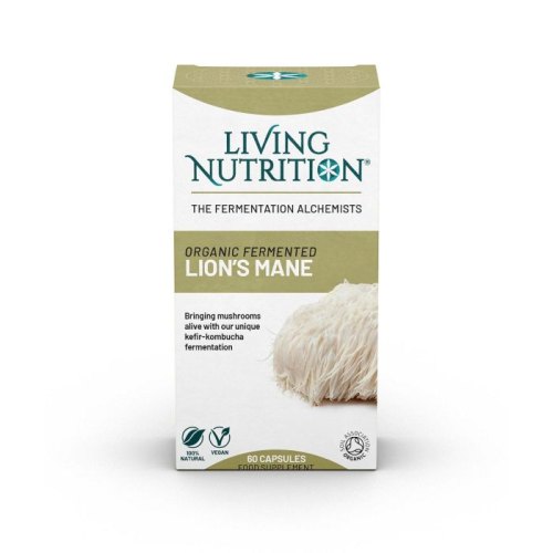 Living Nutrition Fermented Lion's Mane Biologisch 60 Kapseln