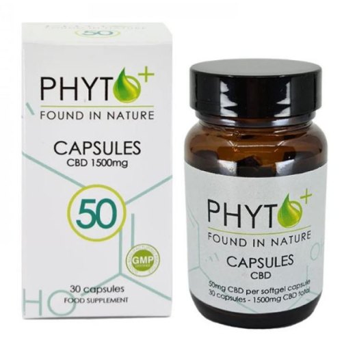 30 softgels Phytoplus Capsules CBD 50 mg 15%