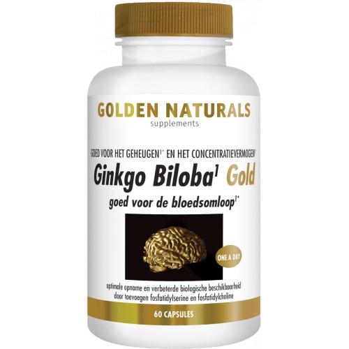 60 Kapseln Golden Naturals Ginkgo Biloba Gold