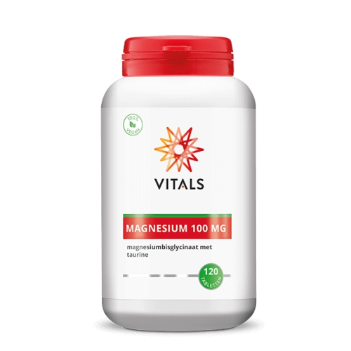Vitals Magnesium 100 mg Magnesiumbisglycinaat met Taurine