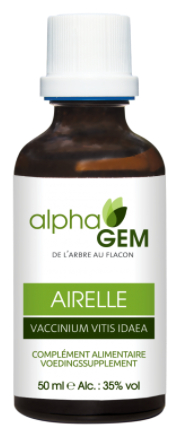50 ml AlphaGem Airelle - Vaccinium Vitis-Idaea - Rode Bosbes Biologisch