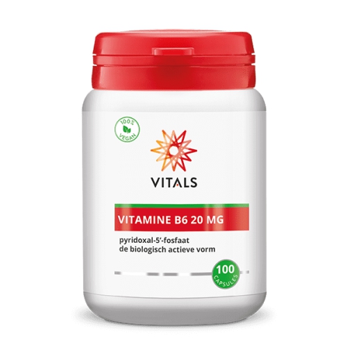 100 capsules Vitals Vitamine B6 Pyridoxaal-5-Fosfaat 20 mg