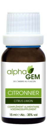 15 ml AlphaGem Citroen - Citrus Limon Biologisch