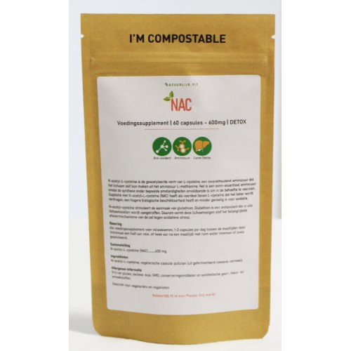 Natuurlijk.Fit NAC N-Acetyl-Cysteïne 600 mg 60 Kapseln