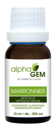 15 ml AlphaGem Witte Paardenkastanje - Aesculus Hippocastanum Biologisch