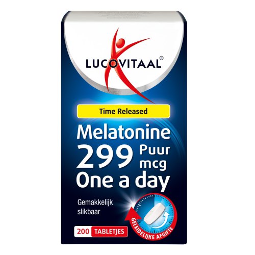 Lucovitaal Melatonine Puur 299 mcg Time Released