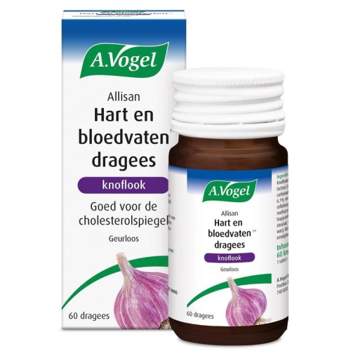 A.Vogel Allisan Hart en Bloedvaten Knoflook 60 dragees