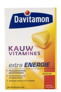 Davitamon Extra Energie Kauwvitamines Banaan 30 Tabletten