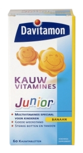 Davitamon Junior Kauwvitamines Banaan 60 Kautabletten
