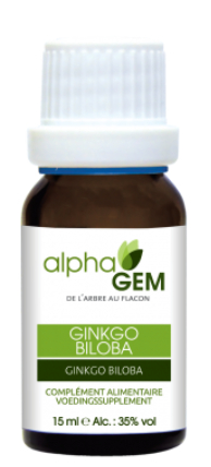 15 ml AlphaGem Ginkgo Biloba Biologisch