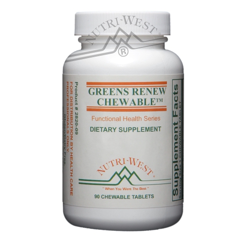 90 kauwtabletten Nutri West Greens Renew Chewable