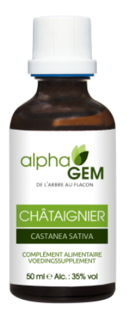 50 ml AlphaGem Chataignier - Castanea Sativa - Tamme Kastanje Biologisch