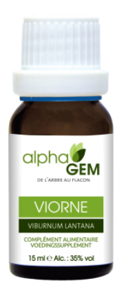 15 ml AlphaGem Wollige Sneeuwbal - Viburnum Lantana Biologisch