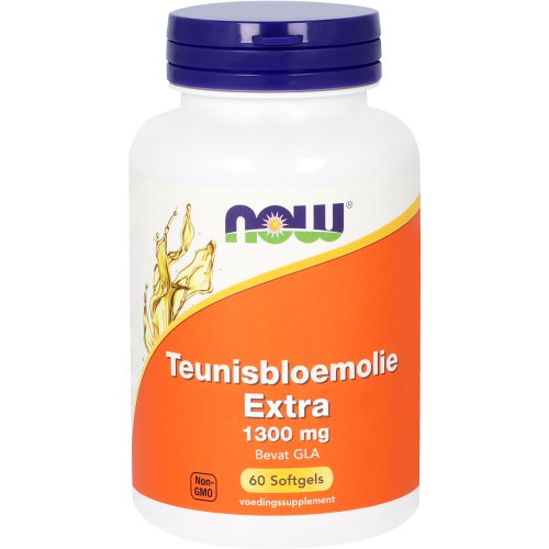 60 Softgels NOW Teunisbloemolie Extra 1300 mg