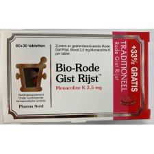 Bio Rode Gist Rijst Pharma Nord Bio-Rode Gist Rijst Voordeelverpakking 60 + 30 tabletten ...