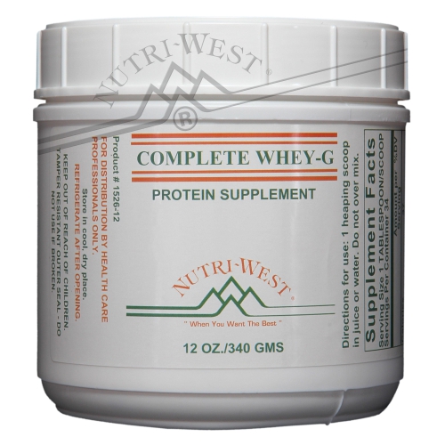 340 gram Nutri West Complete Whey-G Proteine Poeder