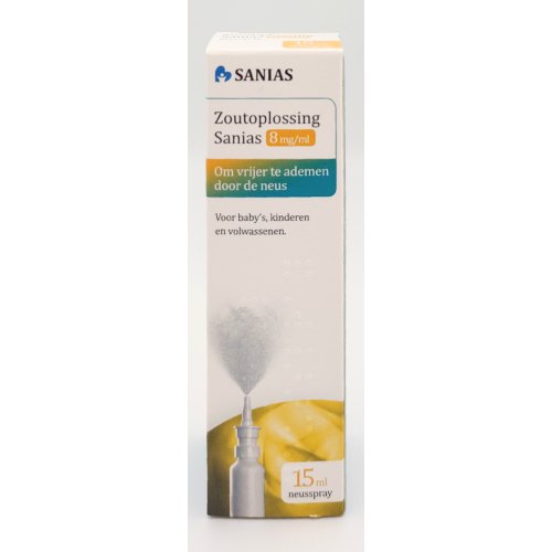 Sanias Neusspray Zoutoplossing 8mg-ml 15 Ml