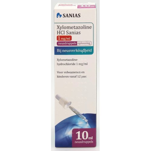 10 ml Sanias Neusdruppels Xylometazoline HCl 1,0 mg