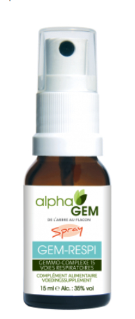 15 ml AlphaGem Gemmo-Complex 15 Gem-Respi Spray Biologisch