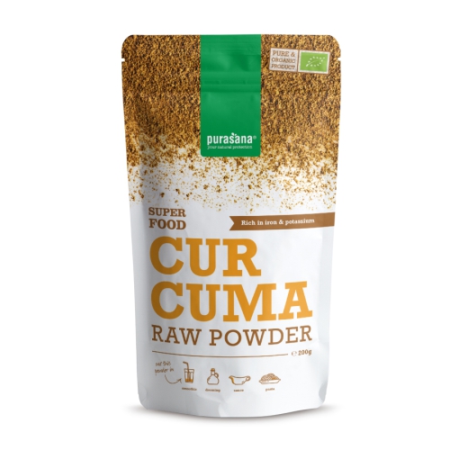 200 Gramm Purasana Curcuma Raw Powder Biologisch