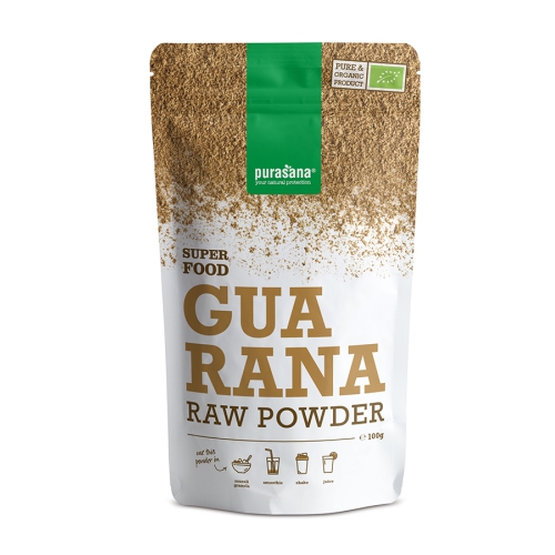 100 Gramm Purasana Guarana Raw Powder Biologisch