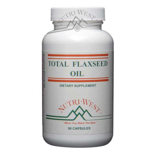 90 capsules Nutri West Total Flaxseed Oil