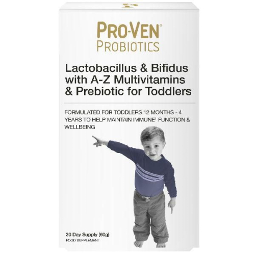Pro-Ven Probiotics Lactobacillus & Bifidus with A-Z Multivitamins & Prebiotic for Toddlers
