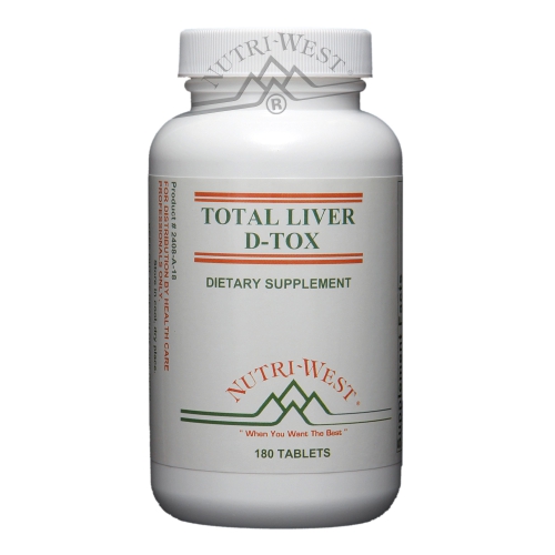 180 tabletten Nutri West Total Liver D-Tox