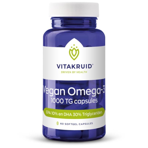 60 Softgels Vitakruid Vegan Omega-3 1000 TG