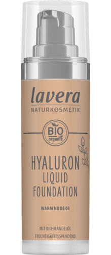 30 Ml Lavera Hyaluron Liquid Foundation Warm Nude 03 Biologisch